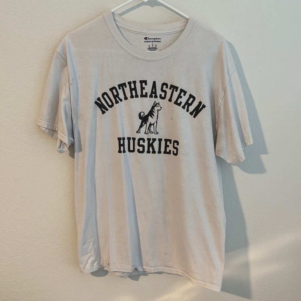 Champion Gray Northeastern Huskies Men's T-Shirt